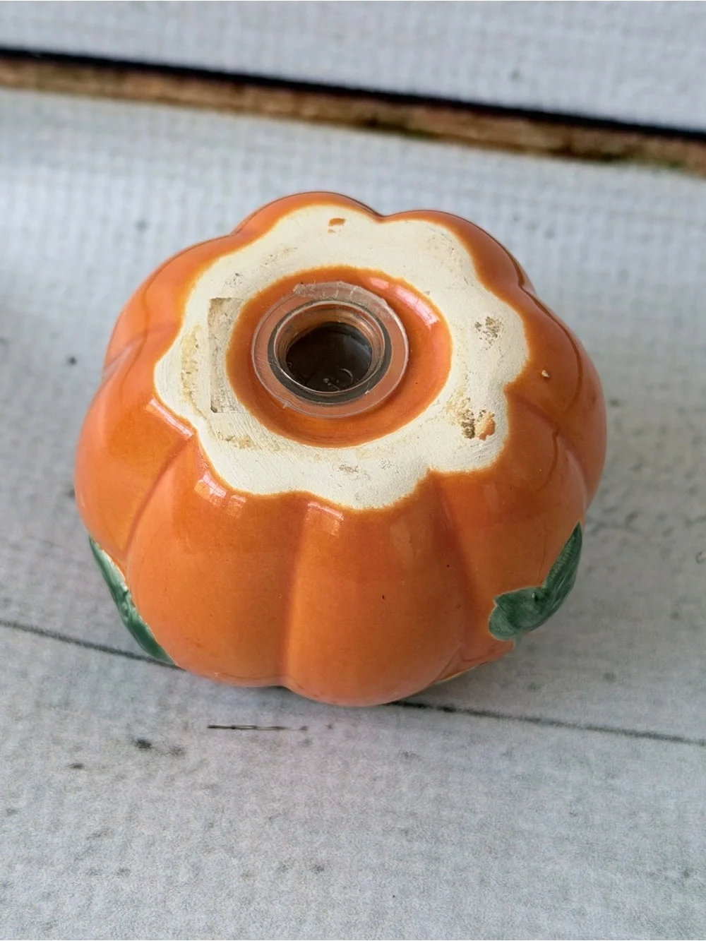 Orange Pumpkin Ceramic Salt and Pepper Shakers - Decorative Fall Kitchen Set